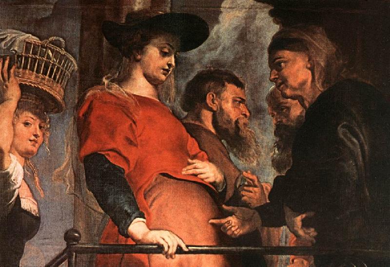 RUBENS, Pieter Pauwel Meeting of Mary and Elisabeth (detail) Spain oil painting art